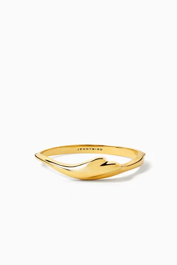 Portia Bangle in 14kt Gold-plated Brass