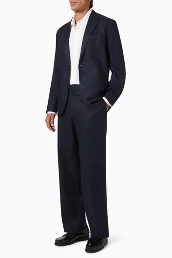 Single-breasted Blazer in Linen