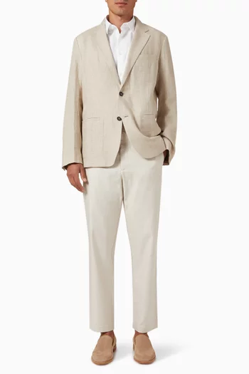 Single-breasted Blazer in Linen