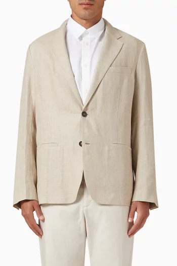 Single-breasted Blazer in Linen