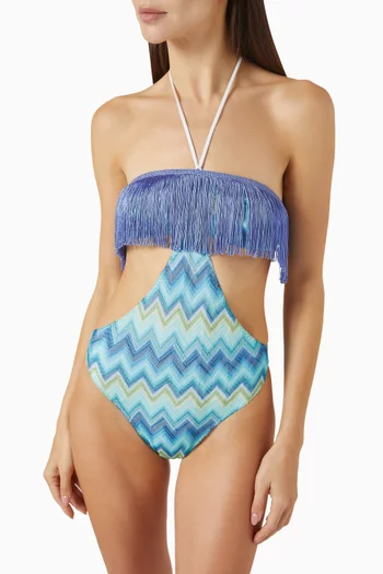 Fringed One-piece Swimsuit