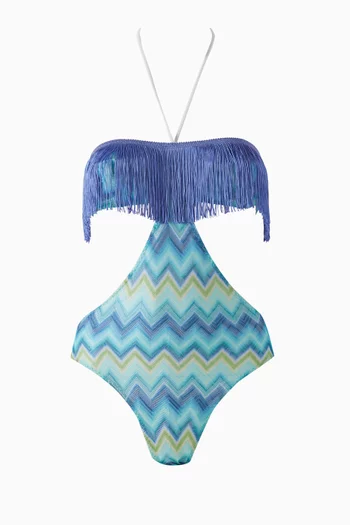 Fringed One-piece Swimsuit