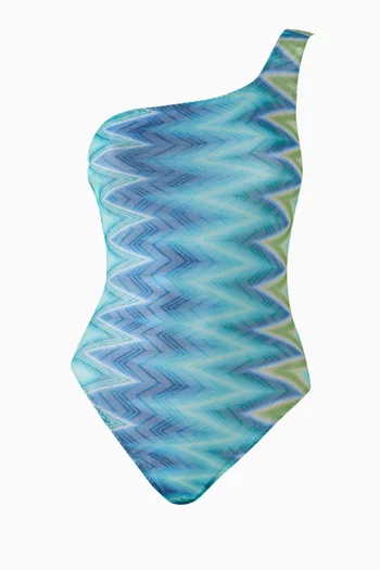 Zig-zag One-piece Swimsuit