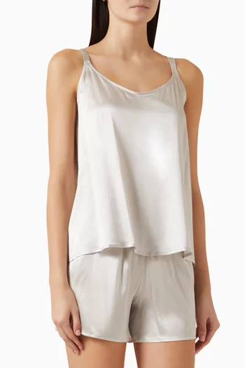 Spaghetti Top in Silk