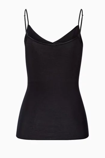 Swarovski Crystal-embellished Spaghetti Top in Cotton