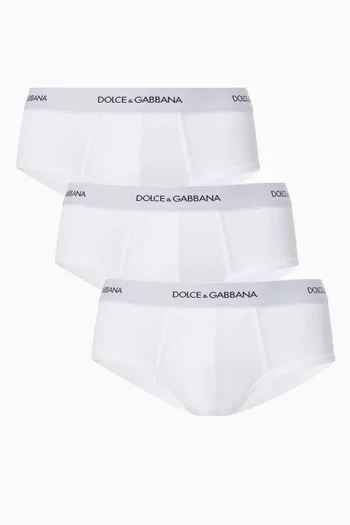 Logo Briefs in Cotton, Set of 2