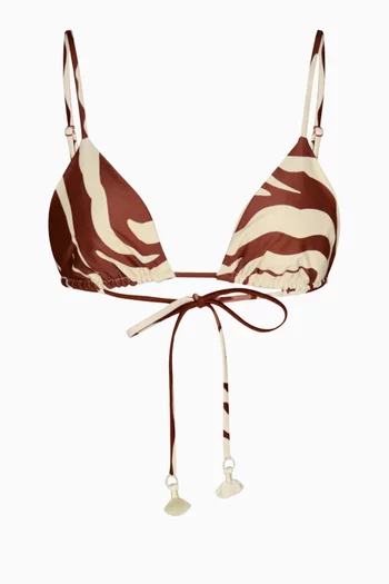 Konibo Zebra Bikini Top