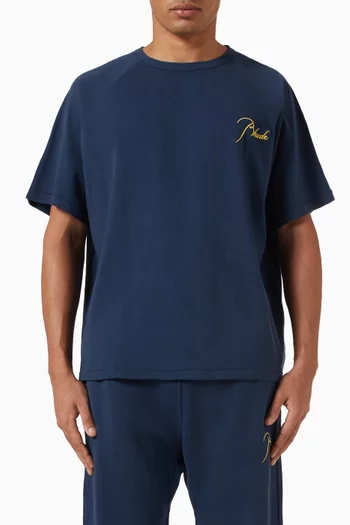 تي شيرت كلاسيك بأكمام رغلان قطن