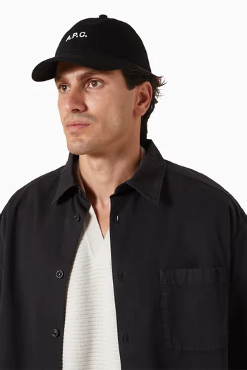Charlie Baseball Cap in Cotton-canvas