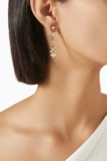 1980s Vintage Chandelier Drop Earrings