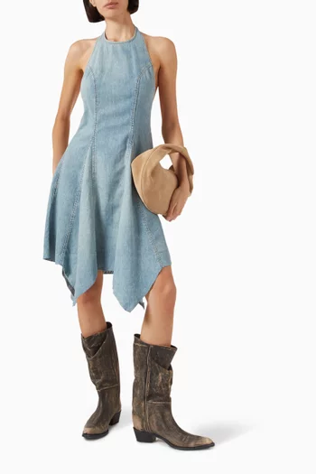 Estelle Mini Dress in Denim