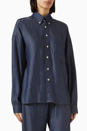 Adeline Button-down Shirt in Tencel
