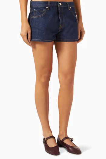 Portman Low-waist Shorts in Denim
