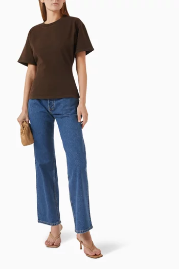 Low-rise Straight-leg Jeans in Denim