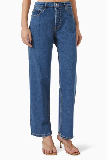 Low-rise Straight-leg Jeans in Denim
