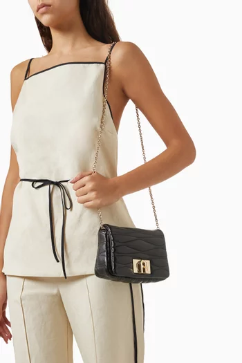 Furla 1927 Mini Crossbody Bag in Quilted Leather