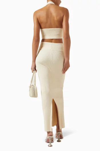 Crop Halter Top in Cotton