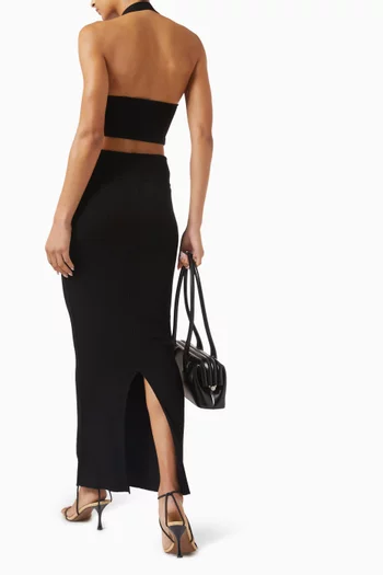 Crop Halter Top in Cotton
