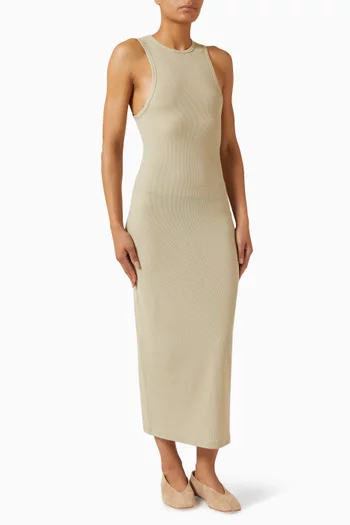 Racer Maxi Dress in Cotton-jersey
