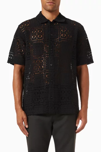 Crochet Cabana Shirt in Knit