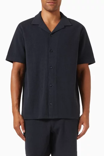 Cabana Shirt in Cotton Bouclé