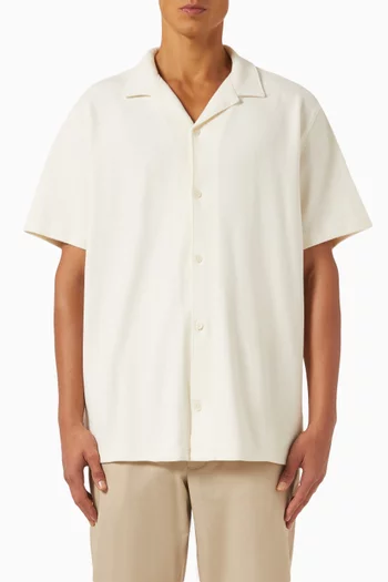Cabana Shirt in Cotton Bouclé