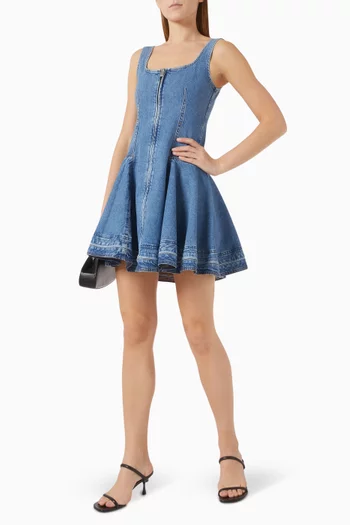 Eleodra Mini Dress in Denim