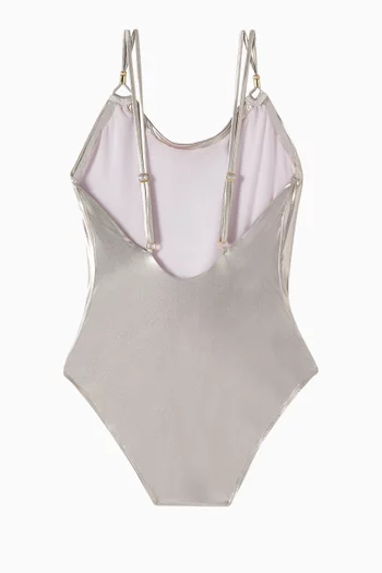 One-piece Swimsuit in Lurex