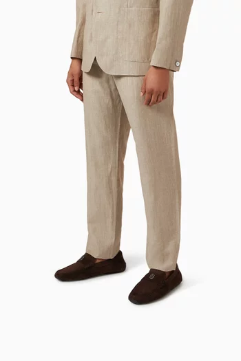 Pyler Driver Loafers in Suede