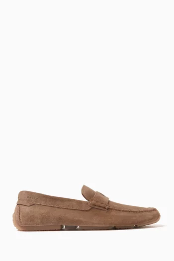 Pyler Driver Loafers in Suede