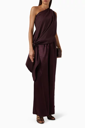 Wide-leg Pants in Satin