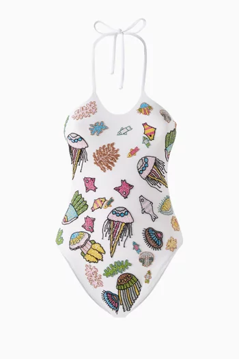 Jelly Fish One-piece Swimsuit