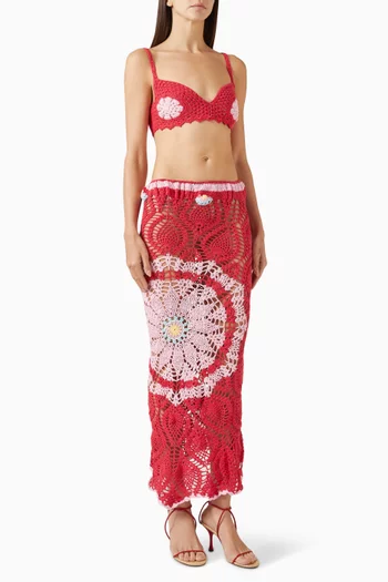 طقم بيلا كروشيه متناسق