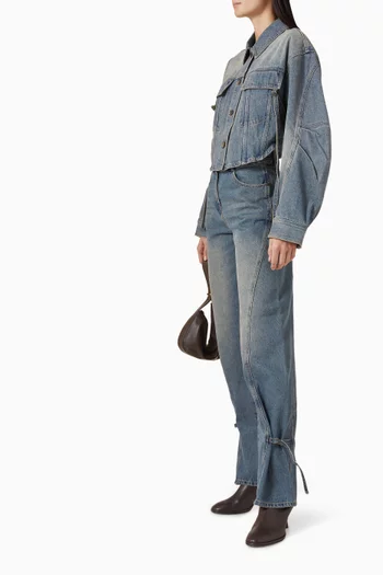 Otham Wide-leg Jeans in Denim