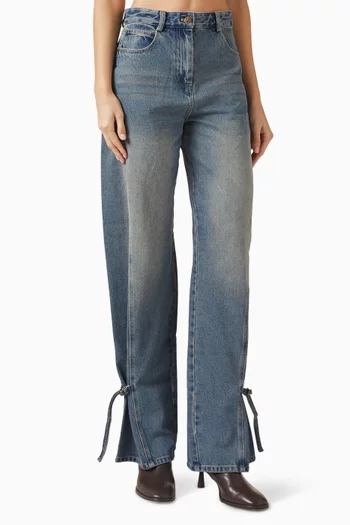 Otham Wide-leg Jeans in Denim