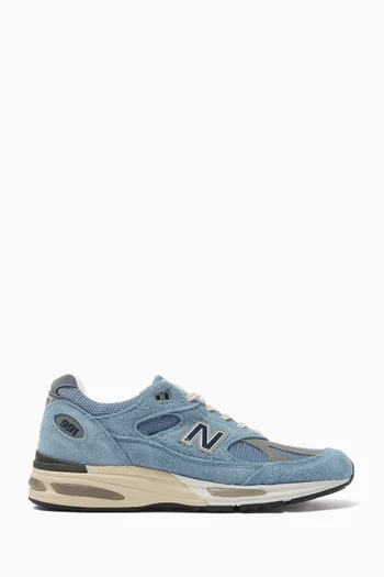 Made in UK 991 Sneakers in Suede & Mesh