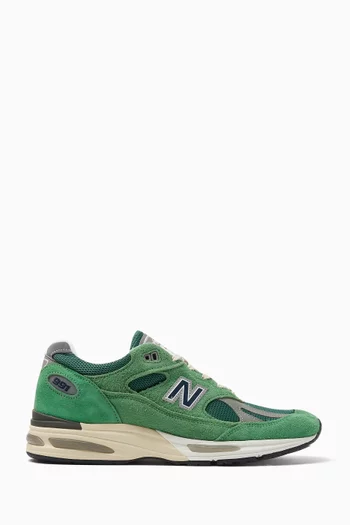 Made in UK 991 Sneakers in Suede & Mesh