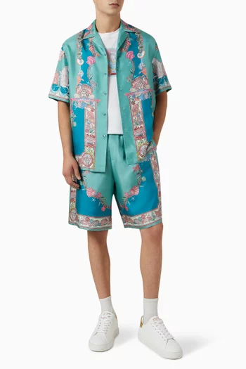 قميص كورال ثيتر حرير تويل