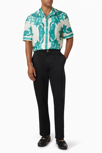 قميص بنقشة باروكو حرير