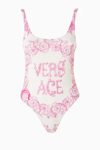 Underwater Barocco One-piece Swimsuit in Stretch Nylon