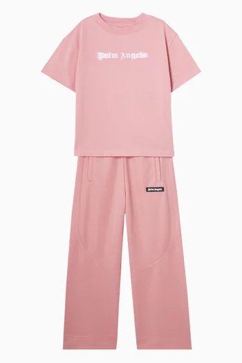 Blurred Logo T-shirt in Cotton