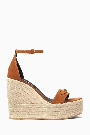 Medusa '95 120 Wedge Sandals in Suede