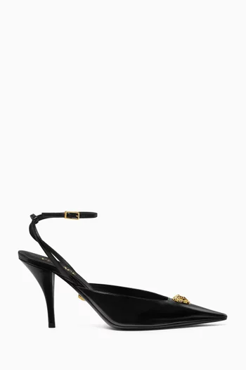 La Medusa 85 Slingback Pumps in Leather