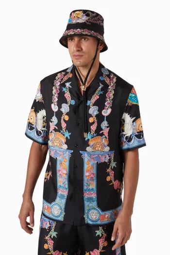 Coral Theatre Bucket Hat in Twill