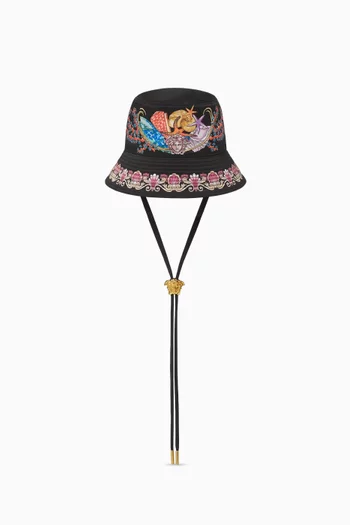 Coral Theatre Bucket Hat in Twill