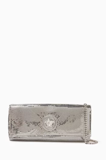 La Medusa Clutch in Metal Mesh