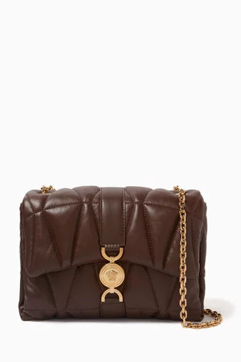 Kleio Quilted Shoulder Bag in Nappa Leather