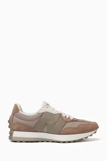 327 Logo Sneakers in Suede & Leather