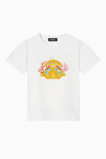 Medusa Coral Crest T-Shirt in Cotton