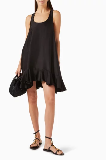 Lilith Racerback Dress in Silk Charmeuse Blend